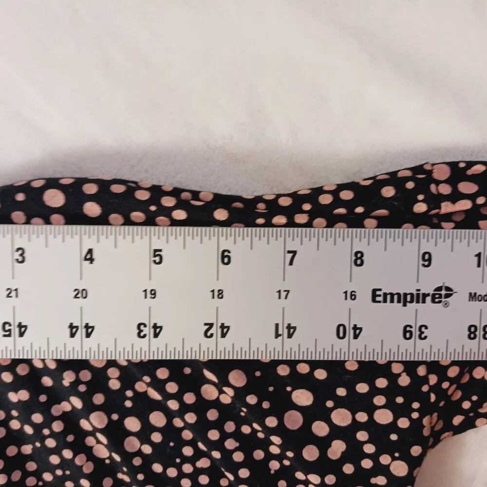 Boden, Women's Top, Size 8, Black with Soft Pink Dots, Lyocell and Wool Blend - Picture 13 of 16
